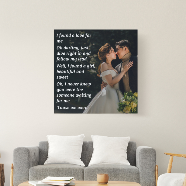 Personalized Canvas Pictures with Words That Tell Your Story Personalized Canvas Pictures with Words That Tell Your Story
